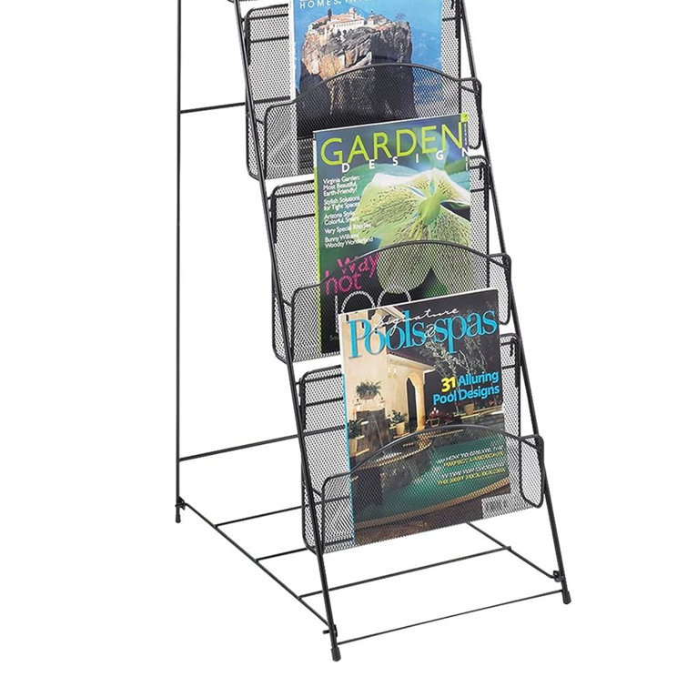 17 Stories Metal Free Standing Magazine Rack Wayfair Canada
